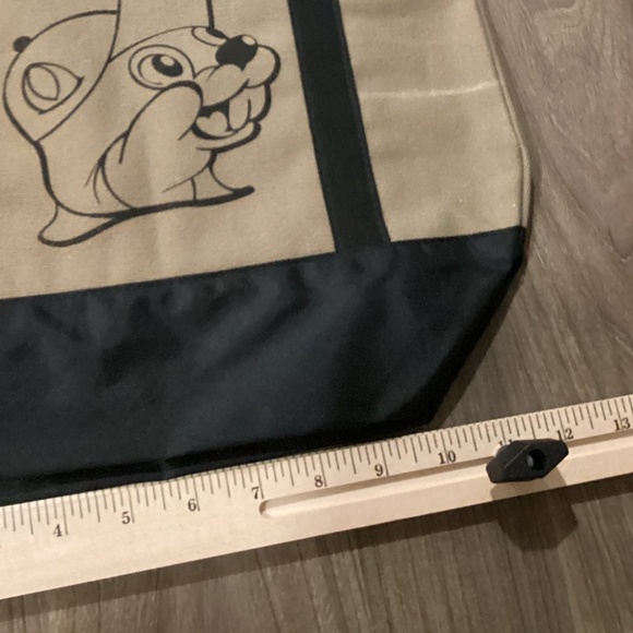 Buc-ee’s Mini Tote Bag New 12x10 Canvas Market Bag Small Reusable Black Bu… - Picture 2 of 4